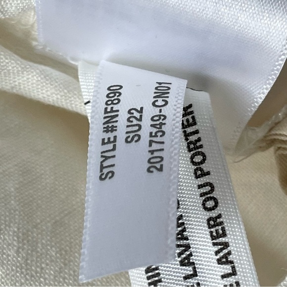 New! Madewell Cream Linen-Blend Flutter-Sleeve Tiered Mini Dress 35249 - Picture 15 of 15